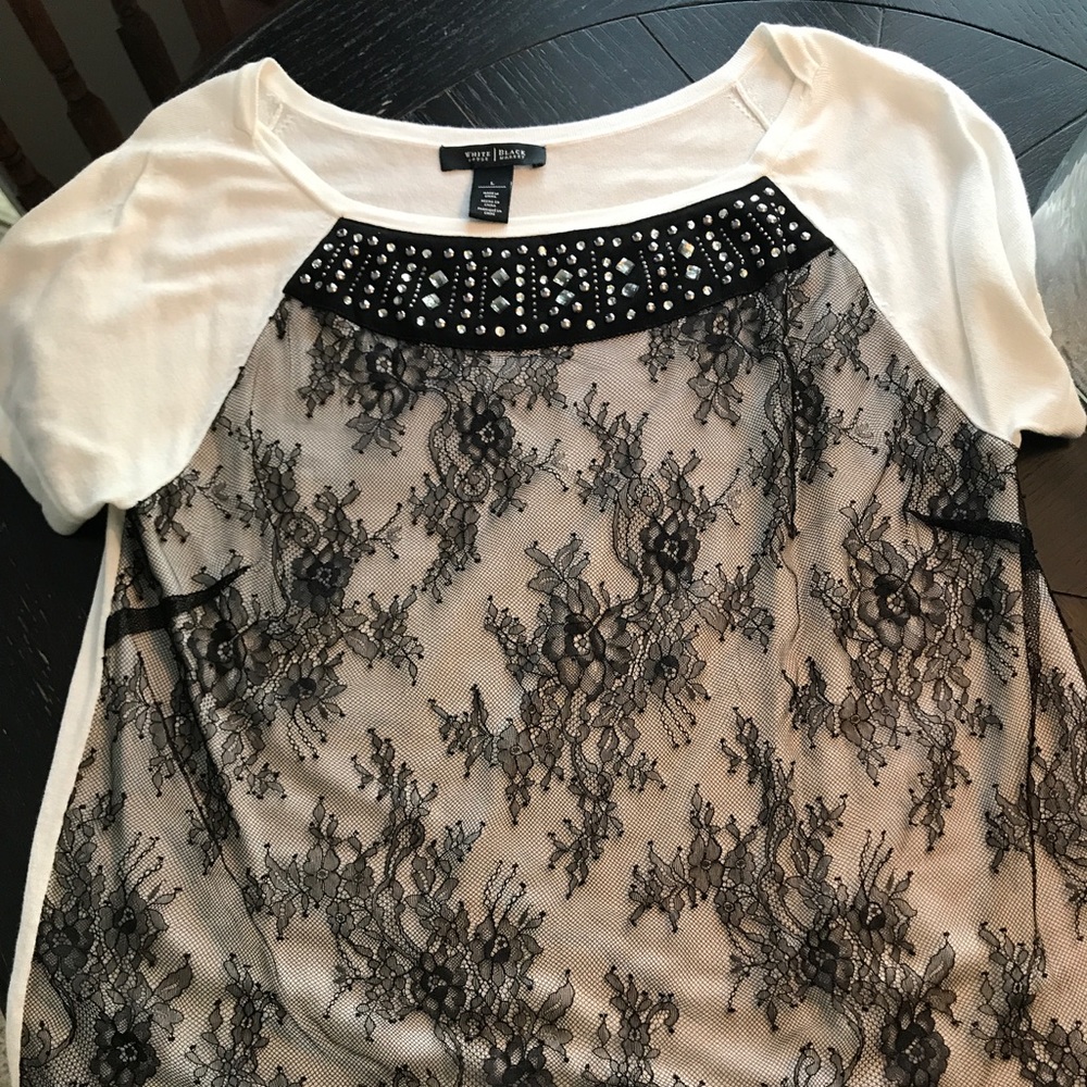 WHBM Short sleeve sweater